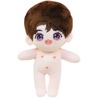 พร้อมส่ง 20cm ไม่มีคุณสมบัติตุ๊กตาผ้าฝ้ายหยิกตุ๊กตาคนเดินลูกพีชน่ารักผลไม้ตุ๊กตาขนทอดของขวัญผู้หญิง ~