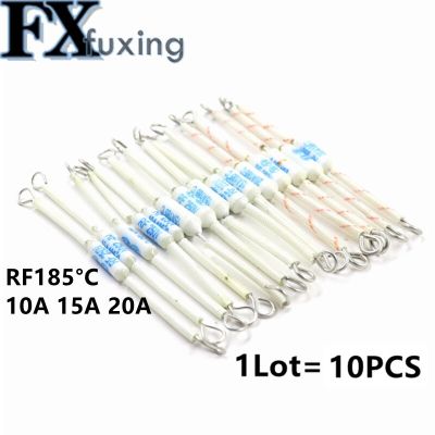 10P RF250V 10A 15A 20A 185 degree Thermal Cutoff RF 250V Ceramic Temperature Fuse For Electric Rice Cooker Safeguard Resistance Replacement Parts