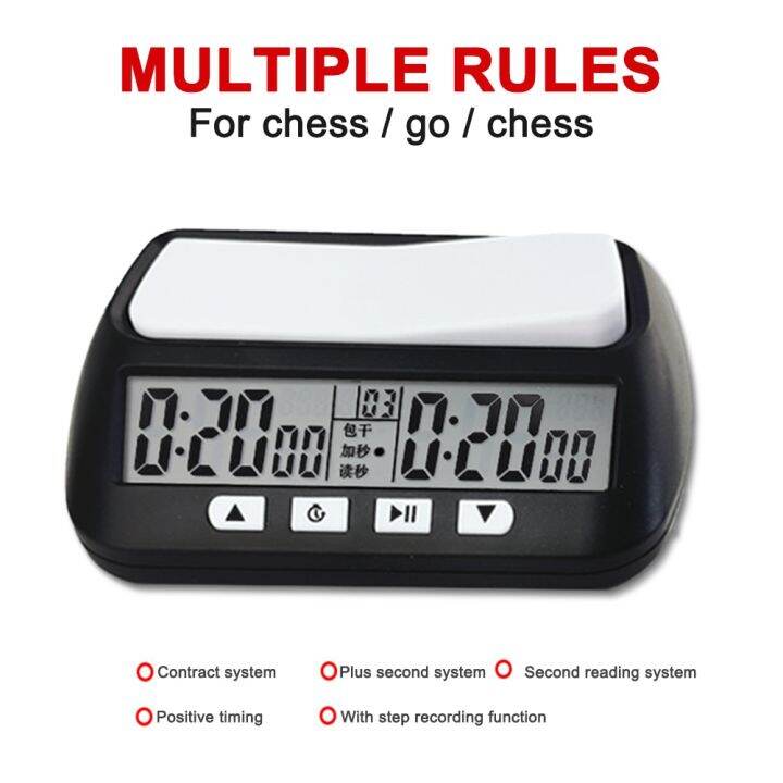 International Chess Clock Timer Digital Watch Count Down Up Chess Game Stopwatch chess clock
