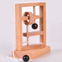 New Desk Novelty 3D Wooden Rope Loop Puzzle IQ Mind String in teaser Game for s Kids Gift Learning Education Puzzle Toy