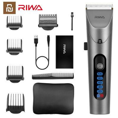 XIAOMI RIWA Hair Clipper LED Screen Barber Washable Electric Hair Trimmer Rechargeable Professional Hair Machine Trimmer For Men