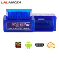 LAL ในสต็อกมากๆ ELM327บลูทูธ V2.1 OBD2รถยนต์ไร้สายเครื่องอ่านโค้ด OBD เป็นสากล II เครื่องมือสแกนอัตโนมัติทำงานบน Android【fast】