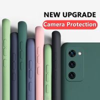 Camera Protective Liquid Silicone Phone Case For Samsung Galaxy S20 FE S20fe Fan Edition 5G S20 Plus Ultra Original Soft Cover