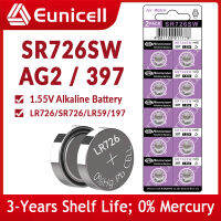 Eunicell 10-50ชิ้น28มิลลิแอมป์ชั่วโมง AG2ปุ่ม pilas แบตเตอรี่ SR726SW CX59 LR59 S 397 LR726 G2A G2 1.5โวลต์อัลคาไลน์เซลล์แบตเตอรี่เหรียญ