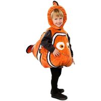 เด็กน่ารักเด็กฮาโลวีนอะนิเมะ Nemo คอสเพลย์ hooded เครื่องแต่งกายเด็กหา clownfish เครื่องแต่งกาย Christmas party. จั๊มสูทพร้อมหมวก