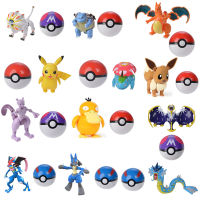 Original Pokemon Anime Action Figure Pikachu Lucario Charizard Pocket Monster Pokeball Deformation Figur Toys For Children Gifts