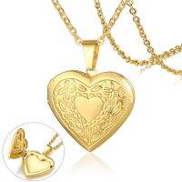 【DT】hot！ Locket Necklace for Girls Can Opened Reliquary Pendantwith Collar Jewelry