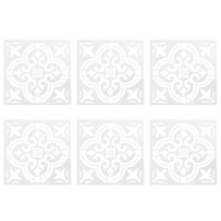 6 Pcs DIY Painting 30X30cm Vintage Flower Pattern Stencils Template for Tile Wall Floor Furniture Painting Decorative