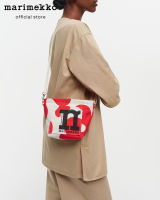 MARIMEKKO MONO MINI CROSSBODY PULLOPOSTI BAG กระเป๋าสะพาย Cross body ลายพิมพ์ สีแดง