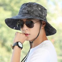 Outdoor fishing hat mens sun hat anti-ultraviolet hat mens sun hat camouflage climbing hat