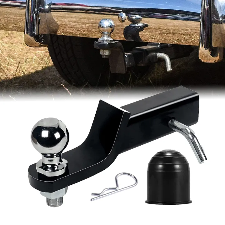【With Pin and Ball】Heavy Duty Black Tow Trailer Hitch Mount Arm with 2