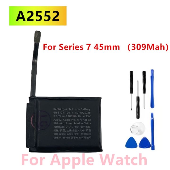 แบตเตอรี่ แบต Original Replacement Battery A2552 For Apple Watch Series 7 45mm 309mAh + Free Tools รับประกัน 3 เดือน