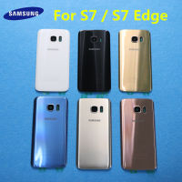 New Rear Panel Glass Cover For Samsung Galaxy S7 G930 G930F G930FD S7 Edge G935 G935F G935FD + Stickers Camera Lens