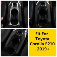 ♙ Car Center Control Water Cup Holder Frame Panel Decoration Cover Trim For Toyota Corolla E210 2019 - 2023 Interior Accessories