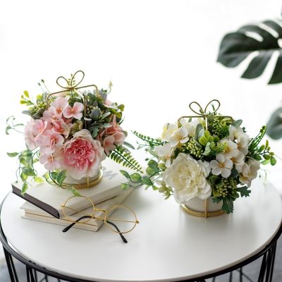 【CC】 30 cm rose silk peony artificial flower bouquet fake for home wedding interior decoration