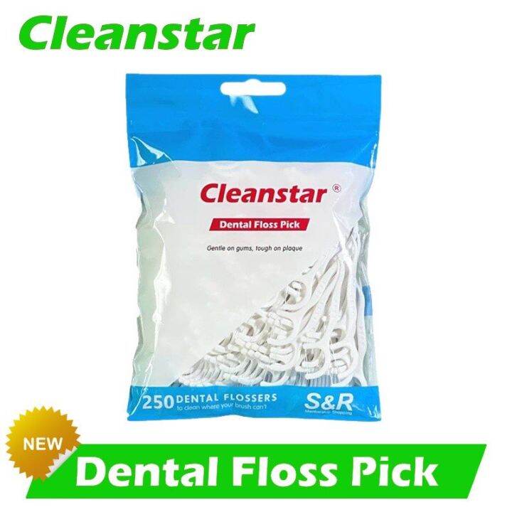 CleanStar ® Dental Floss Pick S&R Edition 250's Lazada PH