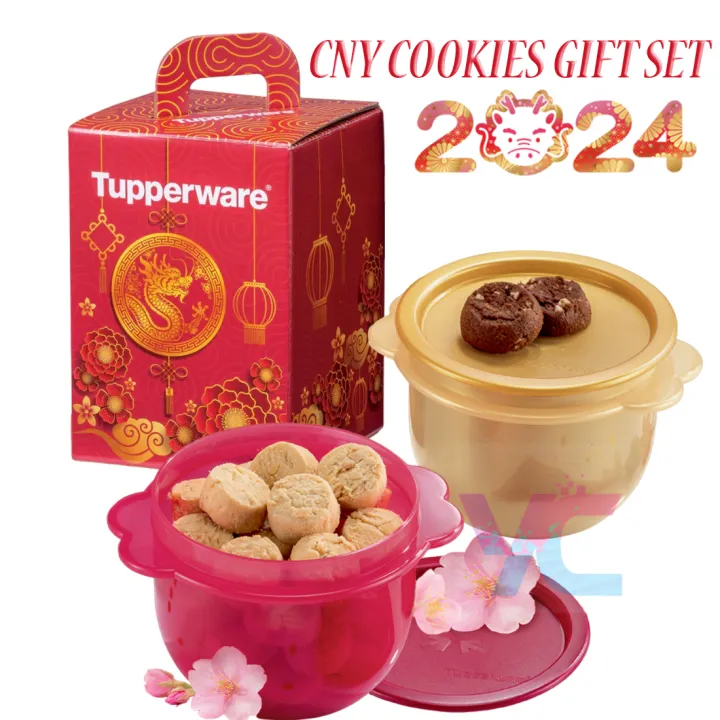 Cny cookies gift set #tupperware_bellesestore_canister