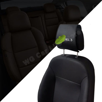 Car Headrest Protector Case For Tesla Mode Car Pillow Cover Interior Accessories