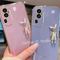 เคสโทรศัพท์ OPPO Reno10 Pro + Plus A78 NFC 4G 5G เคส ระยิบลดราคาใหม่สุดสร้างสรรค์สำหรับเยาวชนดีไซน์กระต่ายด้วยไฟฟ้าฝาครอบซิลิโคน TPU อ่อน Case 2023