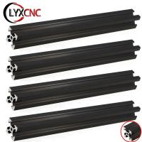 4pcs/lot 2020 V-slot Aluminum Profile BLACK European Standard Anodized 100-800mm Extrusion Linear Rail For CNC 3D Printer Frame Hand Tool Parts Access