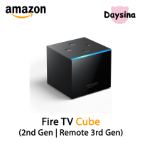 Amazon Fire TV Cube (2nd Gen) with Alexa Voice Remote (3rd Gen), Hands-free streaming device with Alexa, 4K Ultra HD