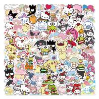 【2023】pcs Sanrio Cartoon Kawaii Kuromi My Melody Sticker for Scrapbooking Stationery Waterproof for Laptop Kids Gift
