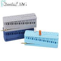 พลาสติกทันตกรรม Mini Endo วัด Autoclavable Endodontic Block ไฟล์เครื่องมือทันตแพทย์ไม้บรรทัดสีฟ้า8. 9X2.6X3.2ซม. Oral เครื่องมือ