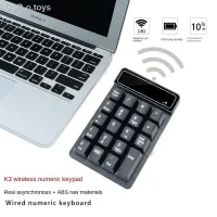 ✓ 2.4G Sem Fio Usb Número Bluetooth Teclado Com จอแสดงผลดิจิตอล Recarregável Mini Chaves Numérico Inteligente Suprimentos De Escritório