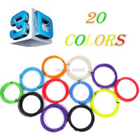 20สี X 10เมตรหรือ5เมตร PLA 3D เครื่องพิมพ์เส้นใย3D พิมพ์ปากกาหัวข้อลวด1.75มิลลิเมตรเครื่องพิมพ์สิ้นเปลือง3D ปากกา