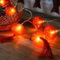 2022 Chinese New Year decoration lantern LED Red Lantern Decoration For Home Spring Festival Holiday Supplies Lamp Layout Light