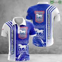 Hot Ipswich Town F.C EPL Football 3D Polo T-Shirt Hoodie jersey Size：s-6xl