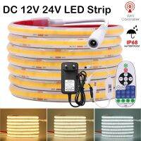 IP68 Waterproof  COB LED Strip with Power Supply Tuya Smart Wifi Dimmer 320LEDs/m High Density DC 12V 24V Flexible Tape Linear