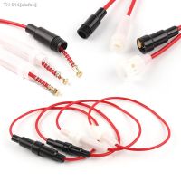 ✇⊙ 10PCS Glass Tube Fuse Holder Screw Type Quick Blow Fuses with Wire Cable 250V AC for Auto Car 5x20 /6x30mm Fuses