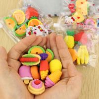 1 Lot Novelty Big Fruit Cuisine Shape Eraser Rubber Eraser Primary School Student Prizes Promotional Gift Stationery