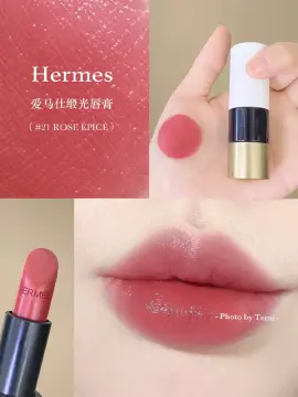 HERMES Rouge Hermes - Satin lipstick in 21 Rose Spice