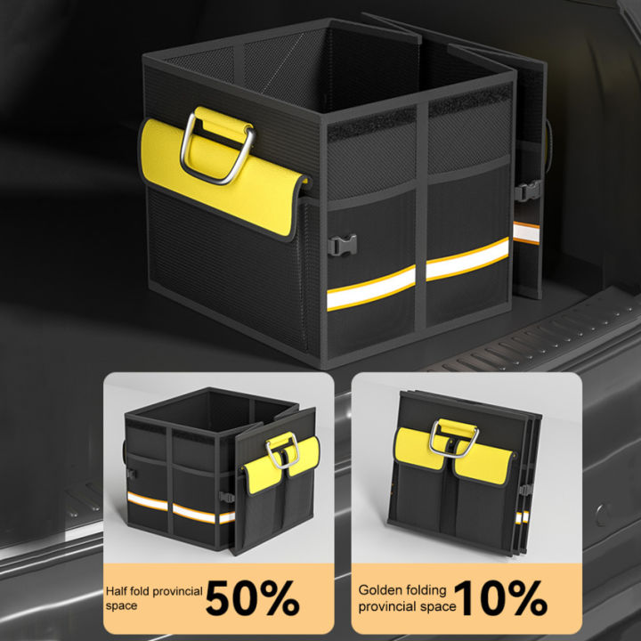 คลังสินค้าพร้อม-กล่องท้ายรถยนต์เก็บของอเนกประสงค์พับได้พกพาได้-1ชิ้นขนาด38-68l-จัดเก็บของท้ายกระบะกระโปรงหลังรถเอสยูวีกล่องเก็บของกลางแจ้งเดินทาง