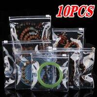 10PCS Reusable PVC Self Sealing Transparent Jewelry Storage Zipper Bag Plastic Jewelry Thick Gift Packaging Bag