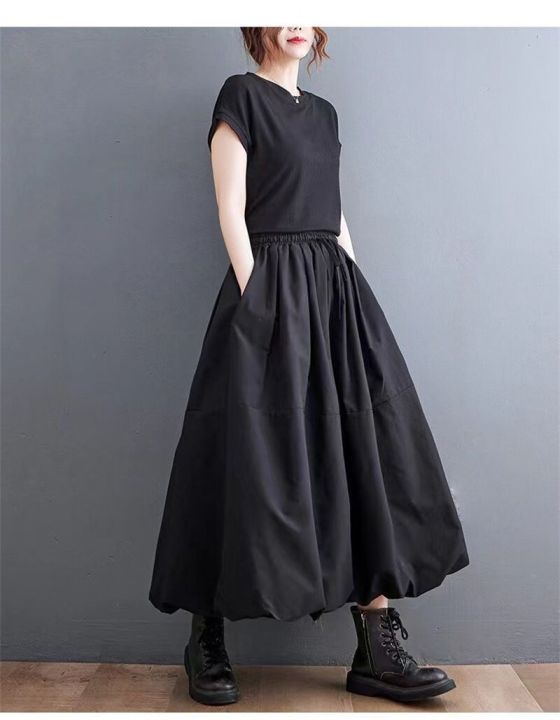 long-skirt-womens-ball-gown-skirts-vintage-black-summer-midi-skirt-spodnica-plisowana-jupe-femme-vrouw-rokken-rokje