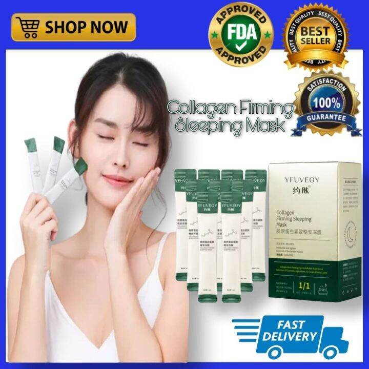 ORIGINAL AND 100 EFFECTIVE 20pcs YFUVEOY Collagen Firming Sleeping Mask tighten skin and