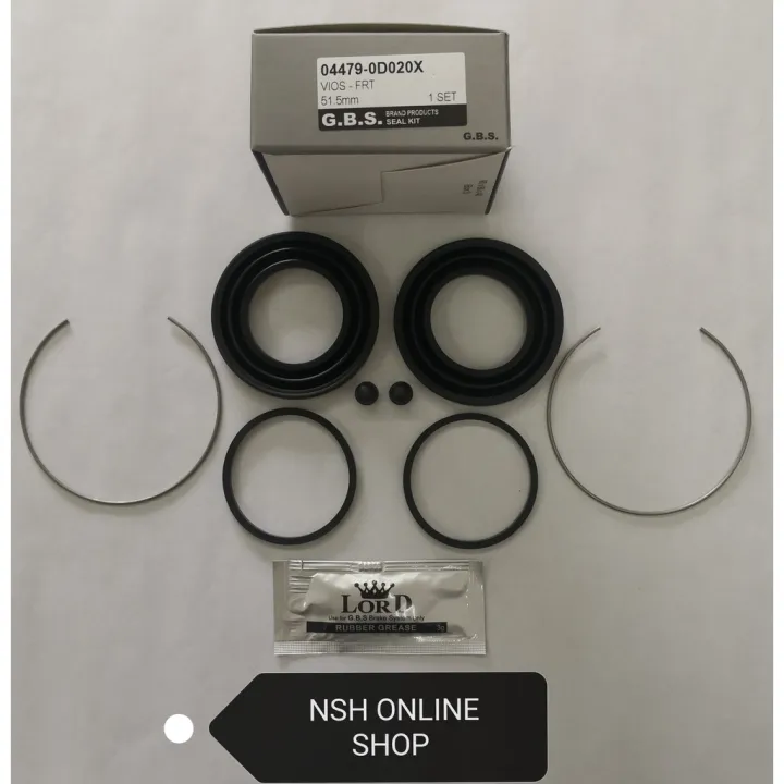 Front & Rear Disc Brake Caliper Repair Kit for Toyota Vios NCP42 2003