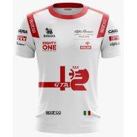 คุณภาพสูง เสื้อยืดแขนสั้นลําลอง พิมพ์ลายทีม Alfa Romeo F1 MTB Jersey สําหรับผู้ชาย