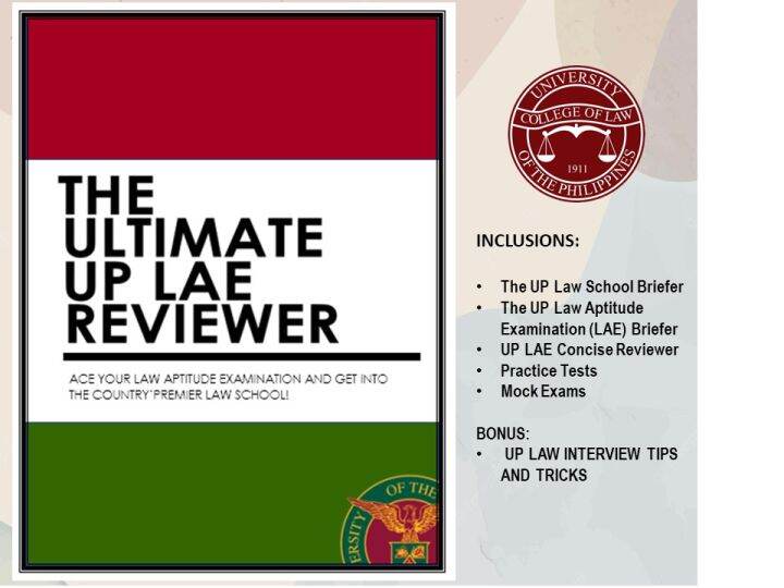 THE ULTIMATE UP LAW APTITUDE EXAMINATION (LAE) REVIEWER 2023 EDITION