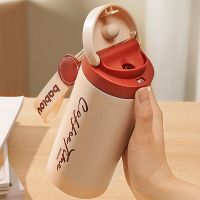 【CW】Creative ceramic inner Coffee cup warming cup girl gift large capacity water cup portable travel water bottle rope cup and Mug