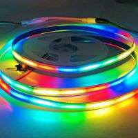 แถบไฟ Led ข้าวโพด RGB 5V ความหนาแน่นสูง SK6812 332LED/M ไฟสีในฝันดิจิตอลระบุที่อยู่ได้วิเศษเทป LED เทรนด์ WS2812B ใกล้เคียง