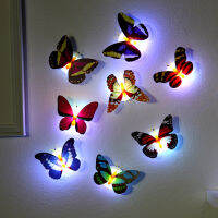 10 PCS Random Design Glowing Butterfly Night Light Rabbit Dolphin LED Wall Sticker