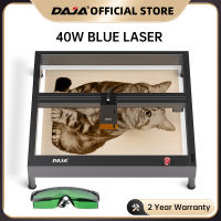 DAJA เครื่องแกะสลักเลเซอร์ตั้งโต๊ะ D4 10W Mesin Grafir Laser ใหม่ปรับปรุงใหม่สำหรับเครื่องตัดไม้หนังเซรามิกอะคริลิค