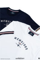 เสื้อยืด แขนกุ๊น Memo Supersoft Premium สกรีน COLLEGE NYC BY AEIOU สินค้าลิขสิทธิ์แท้