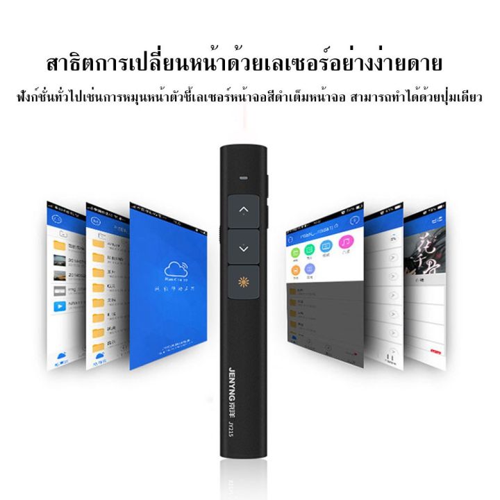 เลเซอร์พอยเตอร์-รีโมทพ้อยเตอร์-2-4ghz-ปากกาเลเซอร์-wireless-remote-control-presentation-presenter-laser-pointer-รีโมท-รีโมททีวี-รีโมทแอร์-รีโมด