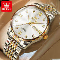 OLEVS Fashion Business Casual Automatic Mechanical Watch Luminous (ใหม่ในเดือนพฤศจิกายน2022) นาฬิกาผู้ชาย [ฟรีของขวัญต้นฉบับ NO