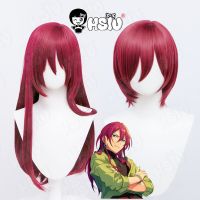 Saegusa Ibara Cosplay Wig Game ES Ensemble Stars Cosplay HSIU Deep Rose Long Or Short Heat Resistant Synthetic Hair+Free Wig Cap